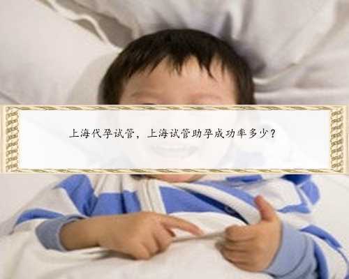 上海代孕试管，上海试管助孕成功率多少？