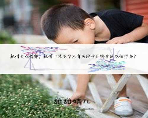 杭州专业借卵，杭州十佳不孕不育医院杭州哪些医院值得去？